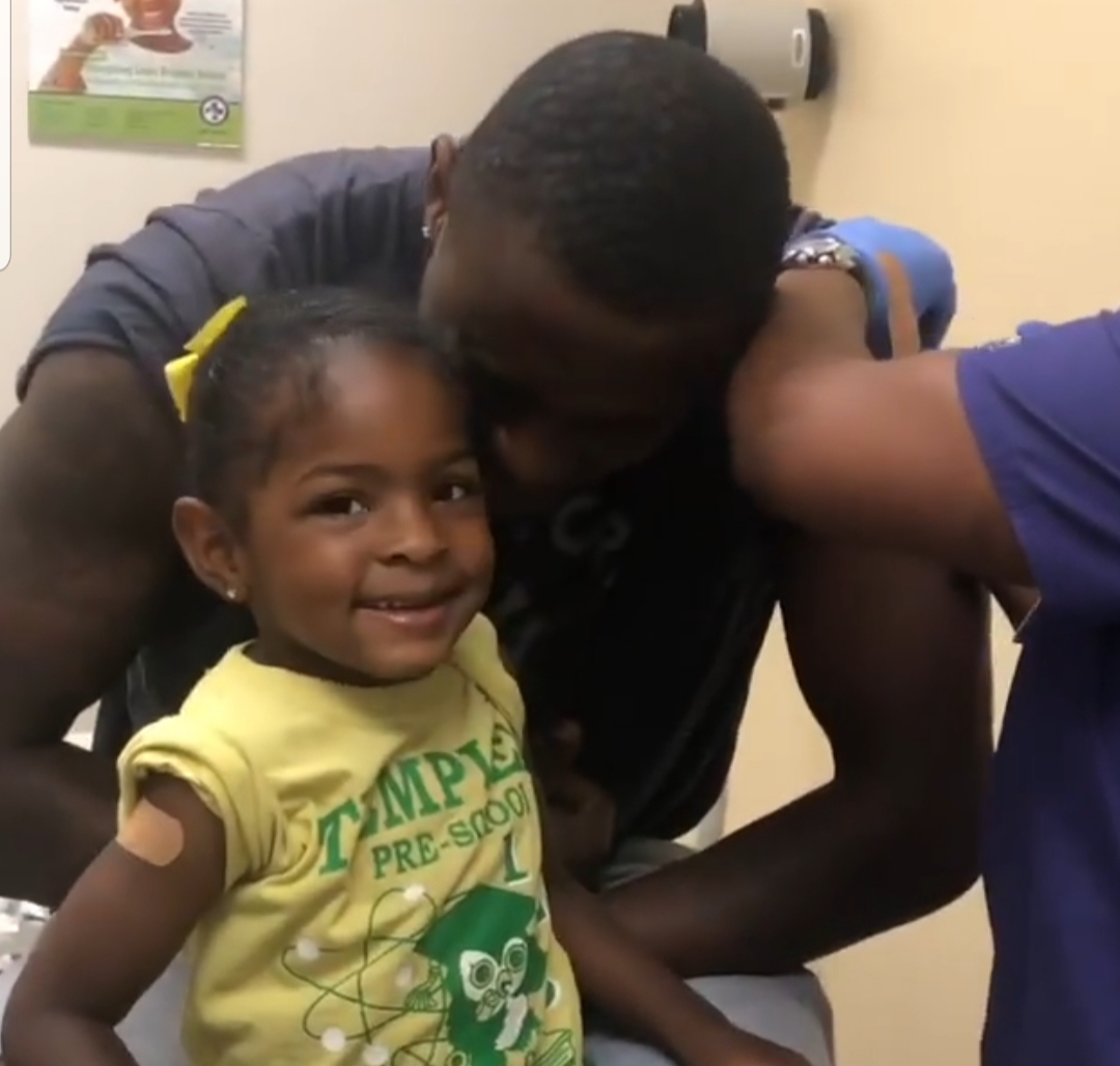 Black Dad Spotlight: Father gets fake shots to ease daughter’s nerves