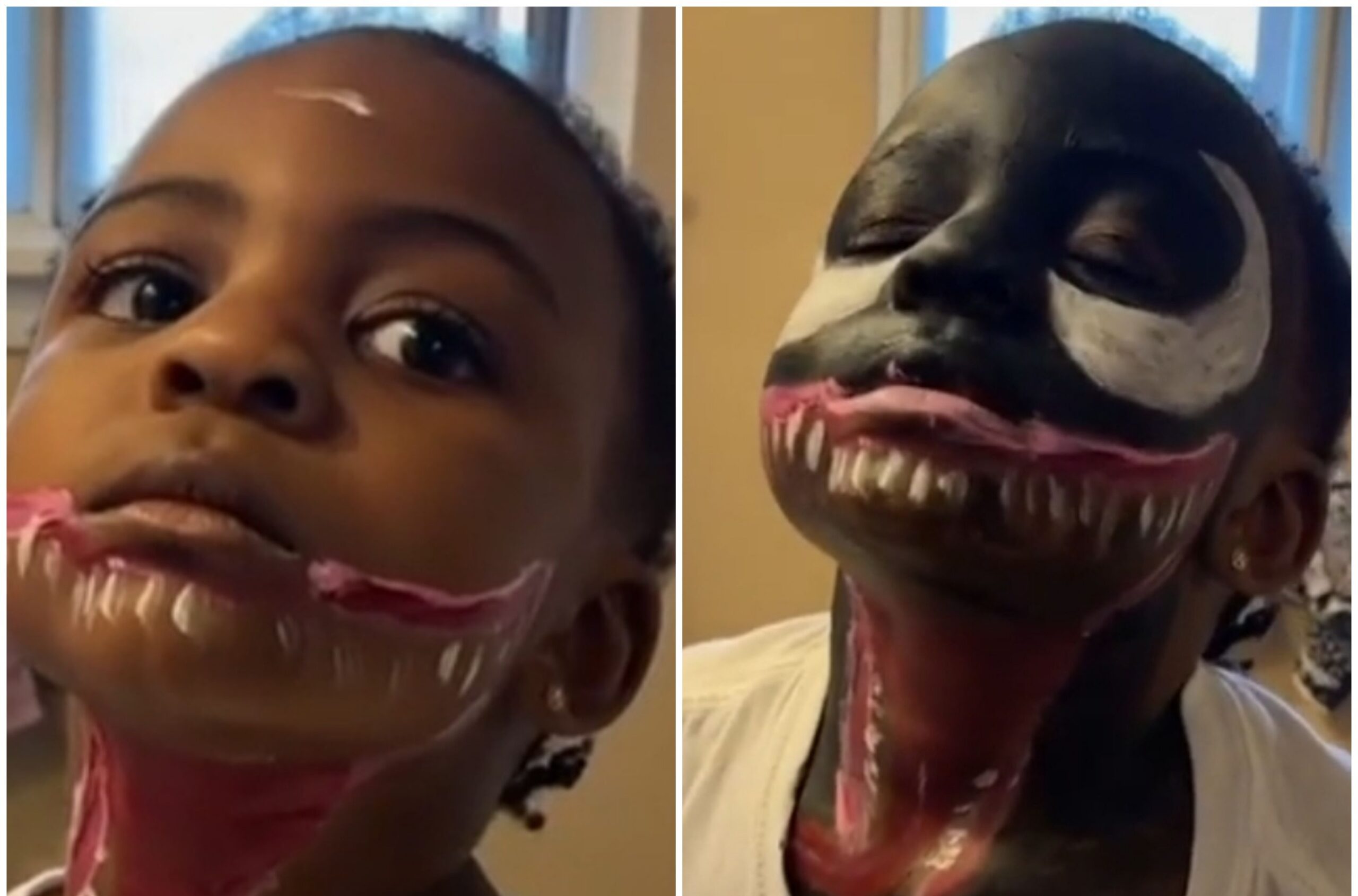 3-year-old paints herself as Venom and now we can’t get enough