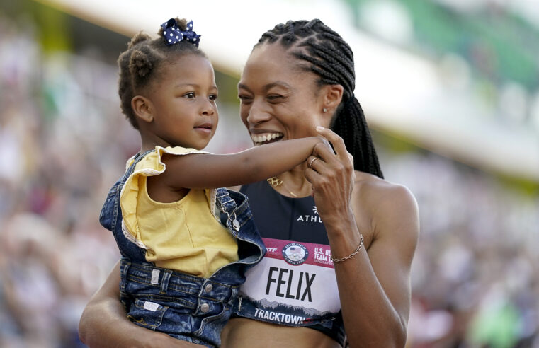 Nearly Three Years After Life-Threatening Birth Experience, Allyson Felix Qualifies for Fifth Olympics