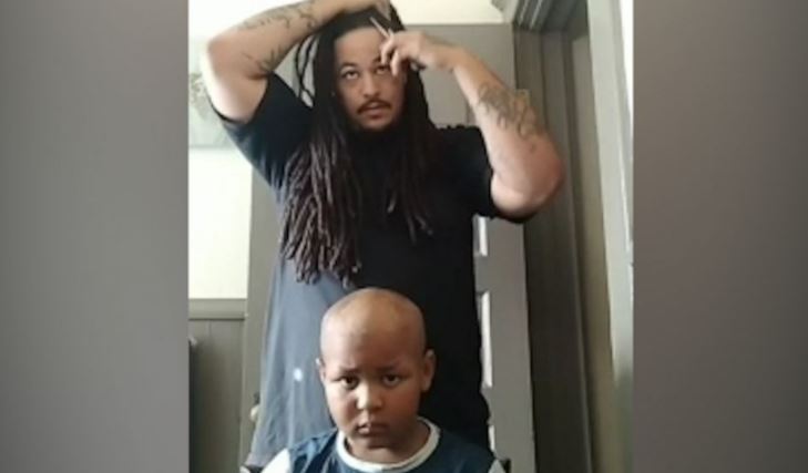 Black Dad Spotlight: Ohio Father Cuts off Dreadlocks to Comfort Son with Pediatric Cancer