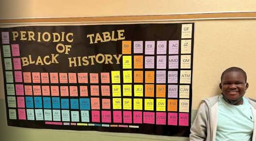Florida Elementary School Student Creates Periodic Table of Black History